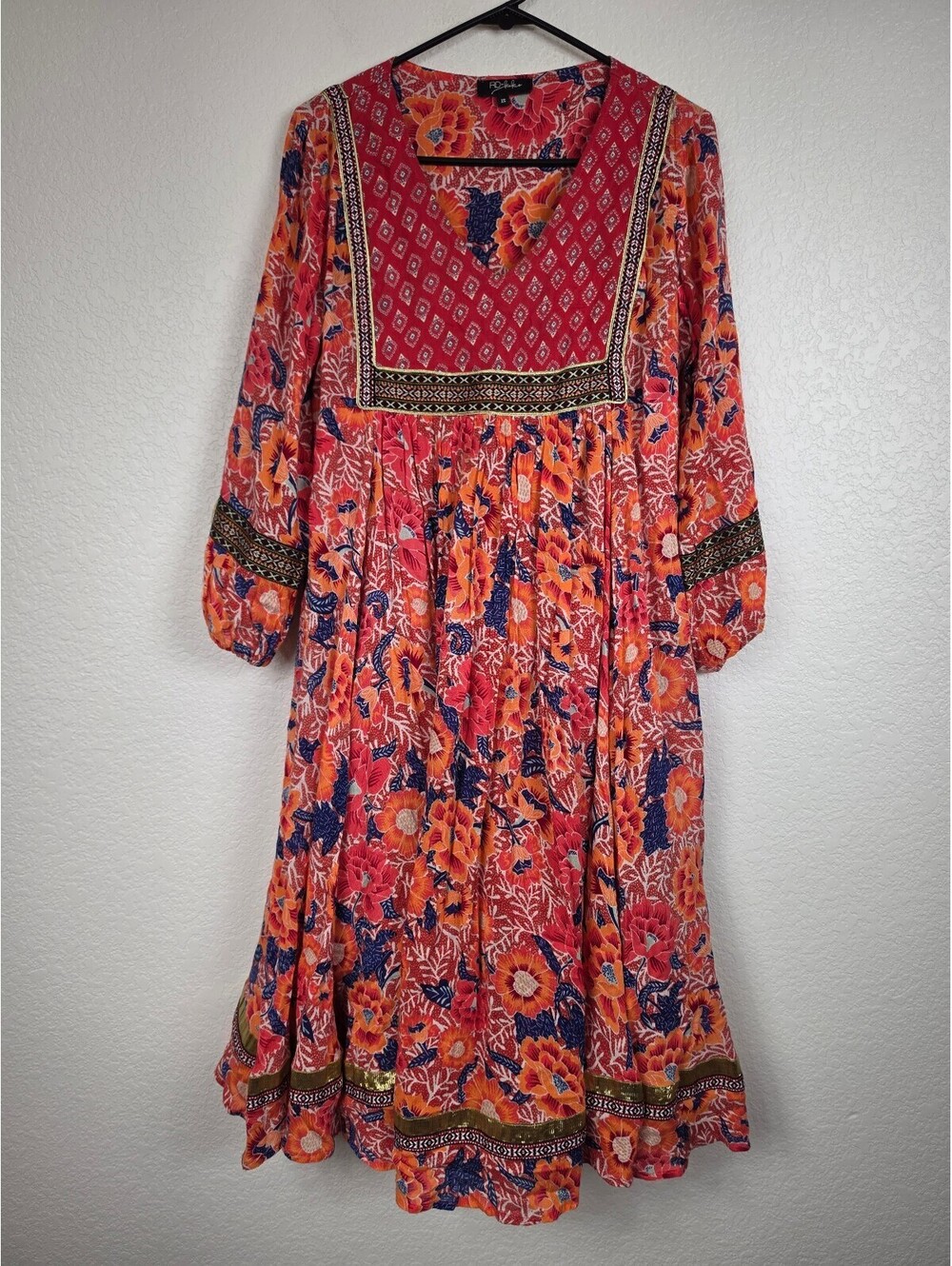 Anthropologie RD + Koko Floral Rayon Dress XS